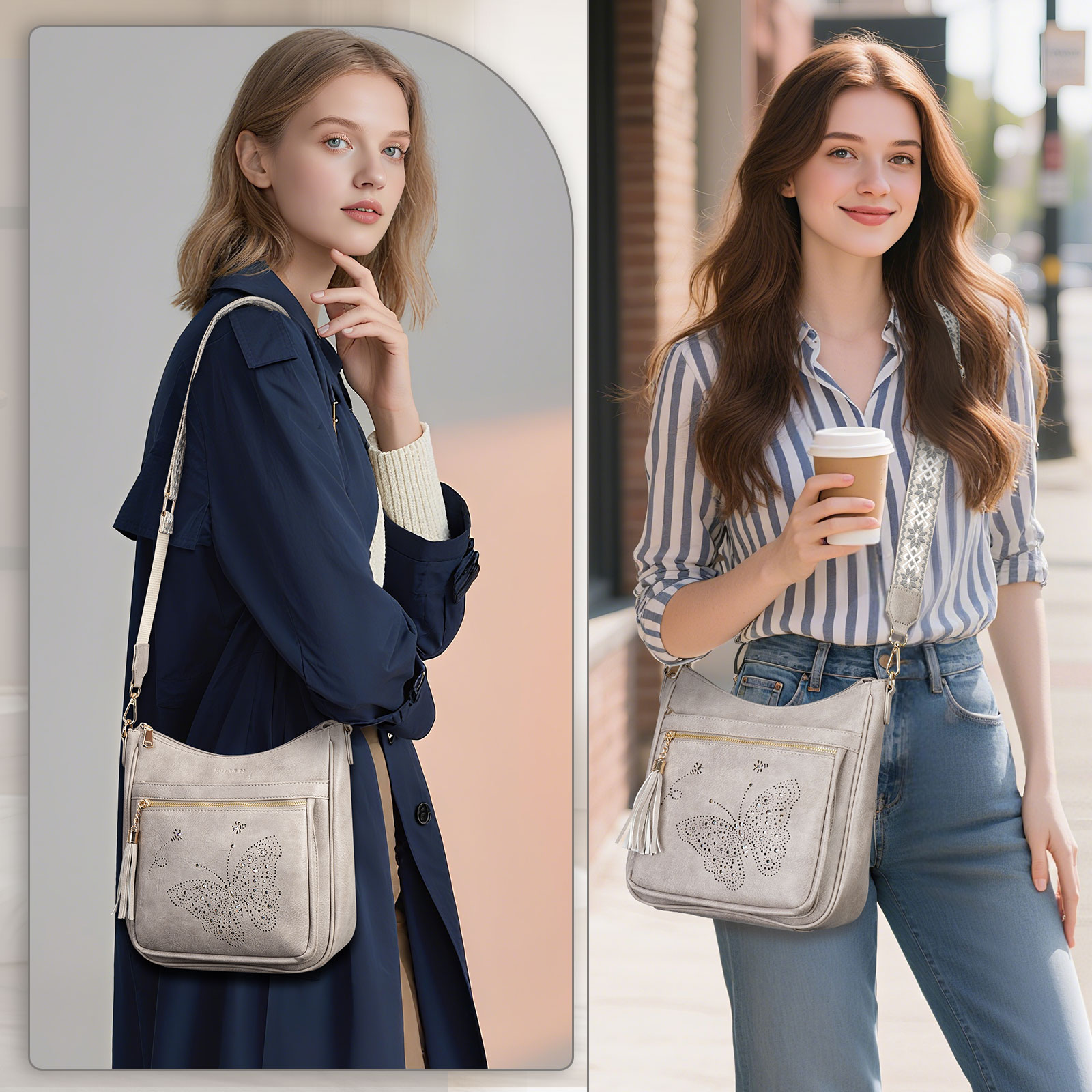 [Mother’s Day Gift Present] APHISON Ladies Crossbody Bags Lightweight Shoulder Bags, Crossbody Purse With Adjustable Strap For Daily Life