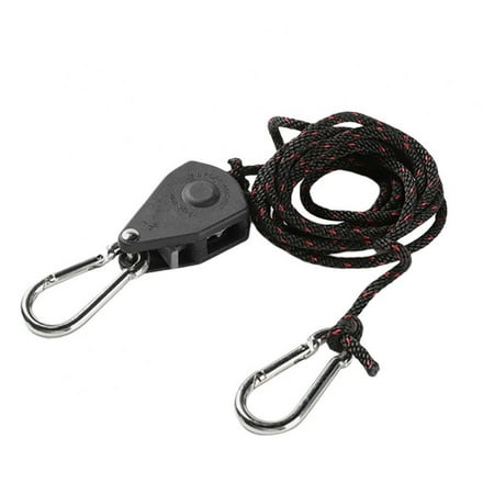 

1PCS Adjustable Hanging Rope Buckle Ratchet Lights Lifters Led Grow Light Hangers Zinc Alloy Hook Plastic Pulley Tent Accessory