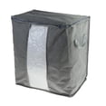 thumbnail image 1 of Organizadores de Bolsas de almacenamiento plegables Zulema con ventana transparente Gris, 1 of 8
