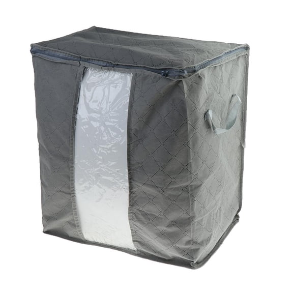 GUOOL Foldable Organizers with Window Carry Handles for Clothes Grey