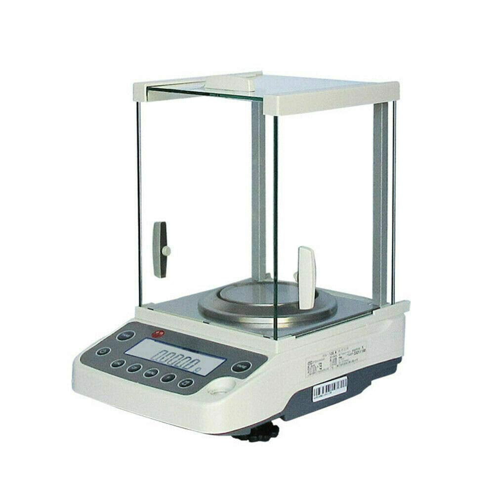 DENSET Analytical Balance Lab Scale Electronic Precision Scale120g x 0.0001g 0.1mg Digital Precision with Pan 110V