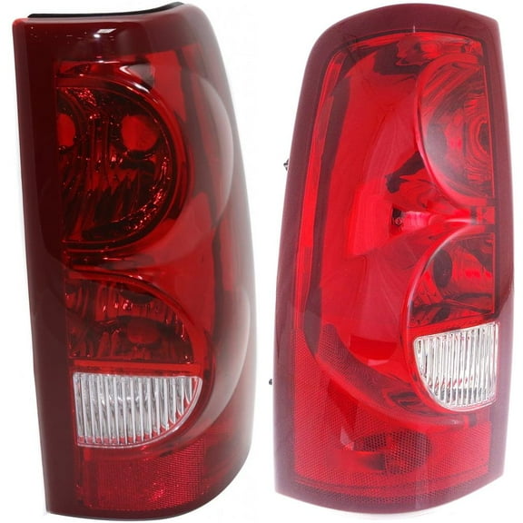 Tail Light Compatible With 2003 Chevrolet Silverado 2500 HD SET of 2 Left Driver and Right Passenger Side