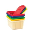 thumbnail image 2 of School Smart Storage Tote with Snaptite Lid, 11-3/4 x 15-1/2 x 7-1/2 Inches, Red, 2 of 2