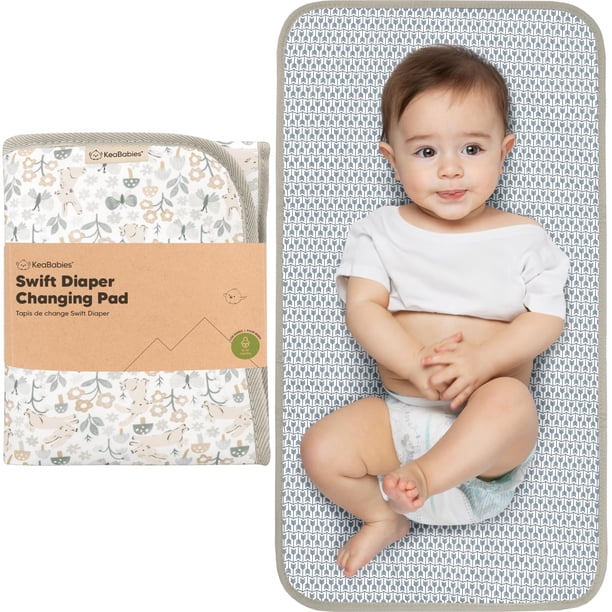 Colchoneta Portátil Impermeable para Cambiar Pañales KeaBabies 65x35cm