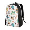 thumbnail image 2 of Rocae Travel1 print Computer bag with separate compartment, suitable for 15 inch laptop backpack, gift for men and women, 2 of 8