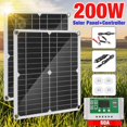 thumbnail image 2 of Kit de Panneau Solaire 200w Chargeur de Batterie 60a 12v avec Contrôleur, 2 of 3
