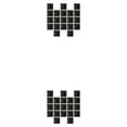 thumbnail image 2 of Toystoory 10 Pieces Mosaic Wall Sticker Household Bathroom Tile Ornament Scene Kitchen Self-adhesive Decorations Tiles Sticker 3D Layout Negro 10*10*20 piezas 2Conjunto, 2 of 6