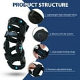 thumbnail image 5 of Nvorliy Orthopedic Knee Brace, Hinged ROM Knee Orthosis for ACL/MCL/PCL/Ligament Injuries, Arthritis(OA), Meniscus, Osteoarthritis - Fit Men & Women (Right, Medium), 5 of 7