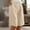*Khaki, variant on ClodeEU Women's Linen Blend Knee Length Shorts,Casual Summer Bermuda Pants Light Blue,Womens Plus XXXL