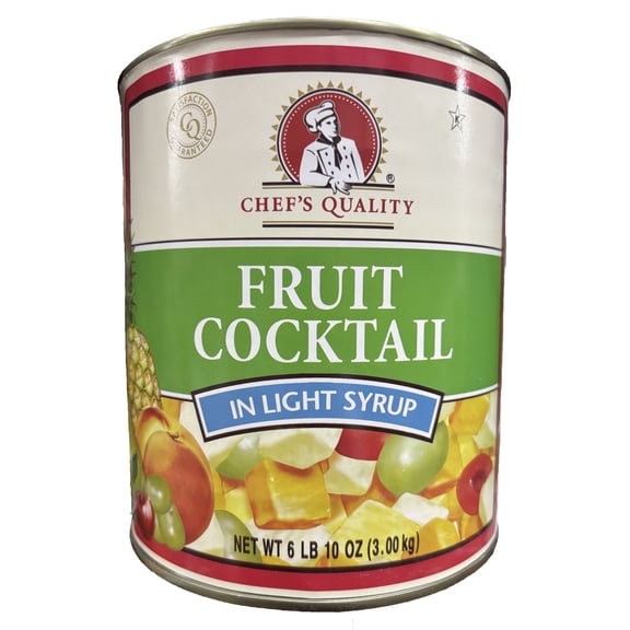 Chef's Quality Fruit Cocktail In Light Syrup | Kosher | 6.63 lb