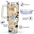 thumbnail image 3 of 40oz Dog Mom Tumbler - Leakproof Travel Coffee Mug with Handle - Cute Puppy Gift for Women Who Love Dogs - Double Wall Stainless, 3 of 7