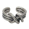 thumbnail image 2 of Hyasfey Open Ring Python Texture Adjustable Smooth Alloy Good Detail Individual Finger Ring Party Club Snake Knuckle Ring Couple Jewelry, 2 of 7