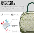 thumbnail image 3 of Lunch Bag Lunch Box for Women Reusable Insulated Lunch Cooler Bags,Large Capacity for Work Travel Picnic,Water-Resistant Green Daisy Lunch Tote Bag Gifts for Woman Mom Dark-green, 3 of 6