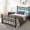 Black, variant on melmine 54" King Metal Bed Frame with Tall Headboard & Footboard,LED Lighting,Noise-Free Design & Under-Bed Storage,No Box Spring Required,Gold