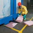 thumbnail image 2 of Pig Sorbent Pad, 22 gal, 15 in x 20 in, Universal, Pink, Polypropylene MAT354, 2 of 7