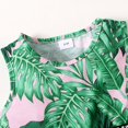 thumbnail image 4 of Felwors Girls Spring And Autumn Style Korean Style Sleeveless Leaf Printed Top + Printed Shorts Two Piece Set, 4 of 7