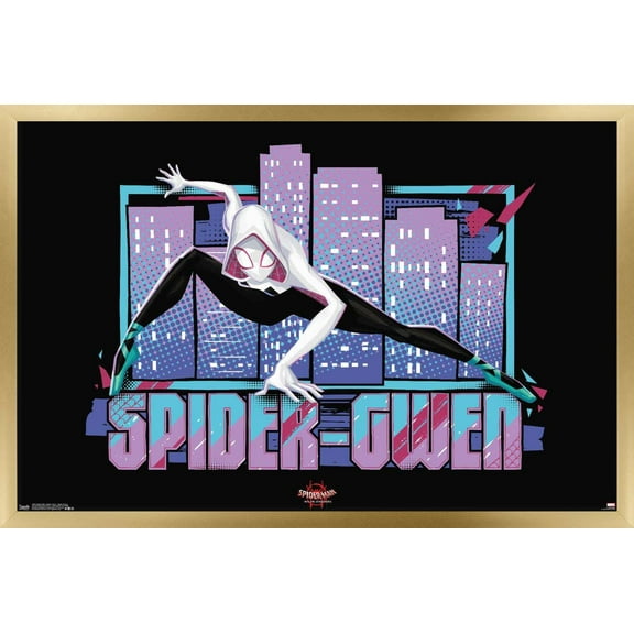 Marvel Spider-Man - Into The Spider-Verse - Spider-Gwen Wall Poster, 22.375" x 34", Framed