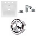 thumbnail image 1 of American Imaginations 24-in. W 3H4-in. Ceramic Top Set In White Color - Overflow Drain Incl. AI-24558, 1 of 9