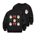 thumbnail image 2 of Cowsor Chandails en Molleton Filles Enfants Mignons Graphiques Col Rond Chandail Tops Manches Longues Vacances, 2 of 5