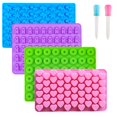 thumbnail image 1 of Juego de 4 moldes de silicona para caramelos Warm Time con goteros, 1 of 8