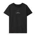 thumbnail image 1 of Camiseta para Mujer Verano Transpirable Ropa Deportiva Camiseta de Manga Corta para Trabajo de Oficina Negro, 1 of 7