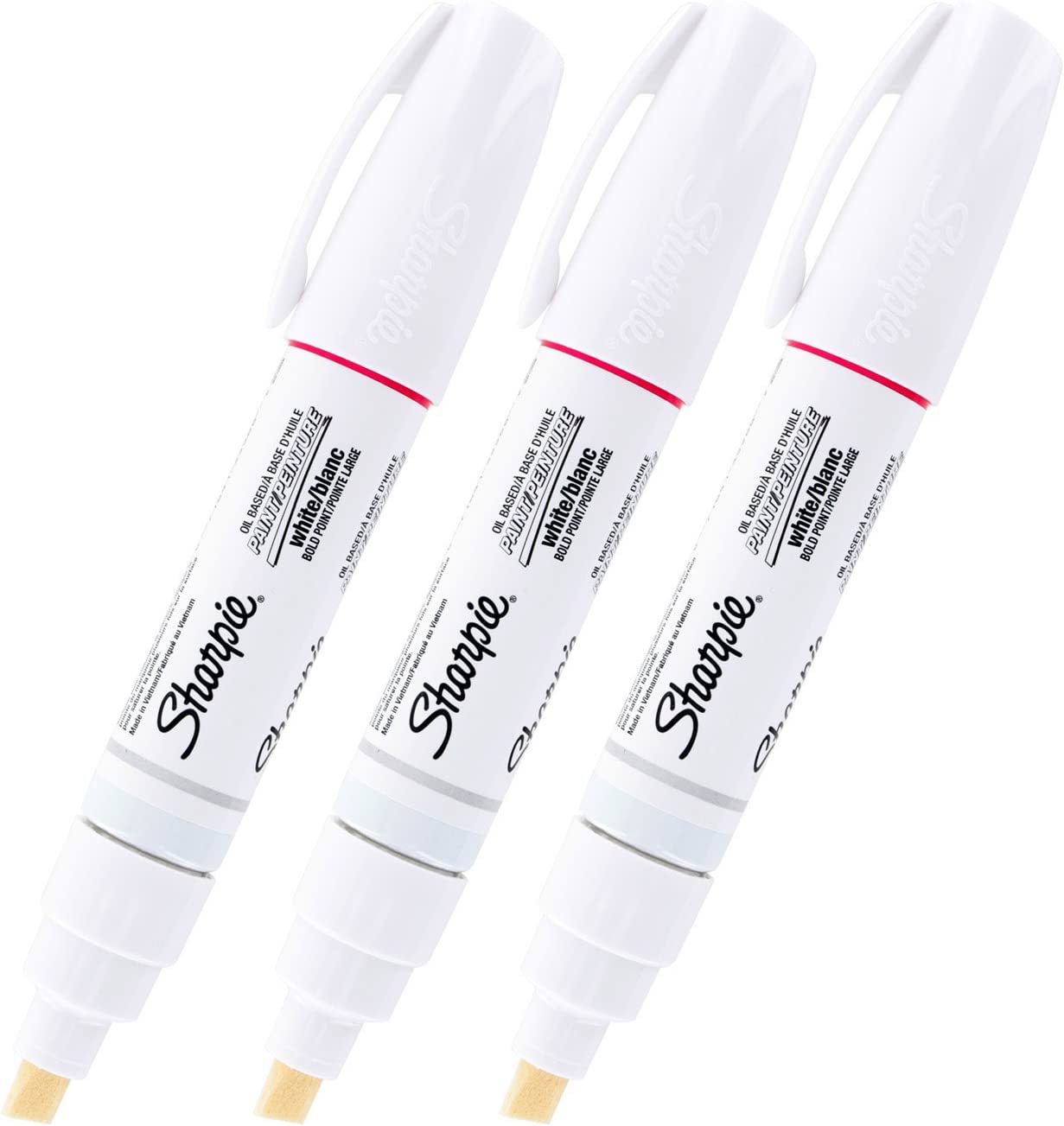 3 PACK Sanford Oil Paint Marker Bold White (35568)