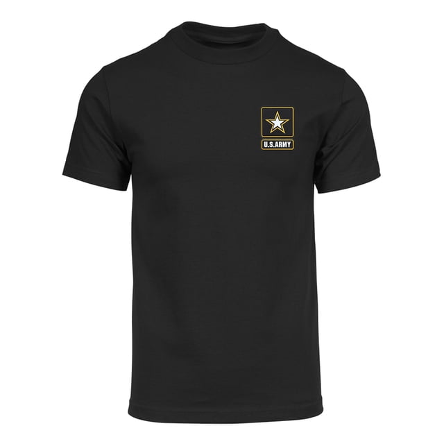 Camiseta de logotipo de la manga corta del Ejército del Ejército del Ejército de la gravedad - Negro - Medio Gravity Trading Camiseta de manga corta