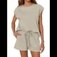 thumbnail image 2 of Conjuntos de 2 Piezas para Mujer Casual Verano Caqui S, 2 of 8