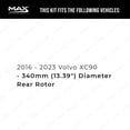 thumbnail image 2 of MAX Advanced Brakes - Rear Brake Kit For 2016-2023 Volvo XC90| Carbon Ceramic Brake Pad and Rotor Kit| Daily Driving OE Replacement Brake Rotors, 2 of 9
