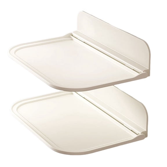 Two-Pack Foldable Bedside Storage Shelves for Kitchen and Bathroom Use