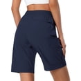 thumbnail image 3 of Pantalones cortos cargo de senderismo Hugut para mujer, de secado rápido, resistentes al agua, 3 of 7