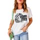 thumbnail image 4 of ABPHQTO Camiseta blanca de manga corta con estampado gráfico floral BALL MOM para mujer, 4 of 5