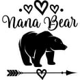 thumbnail image 3 of CafePress - Nana Bear Grandma Gift Pajamas - Women's Short Sleeve Print T-Shirt and Pants Light Cotton Pajama Set, 3 of 7