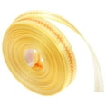 thumbnail image 5 of HONITANO Present Wrapping Ribbon Polyester Yellow For Easter 1 Roll 17.68X0.39X0.04In, 5 of 11