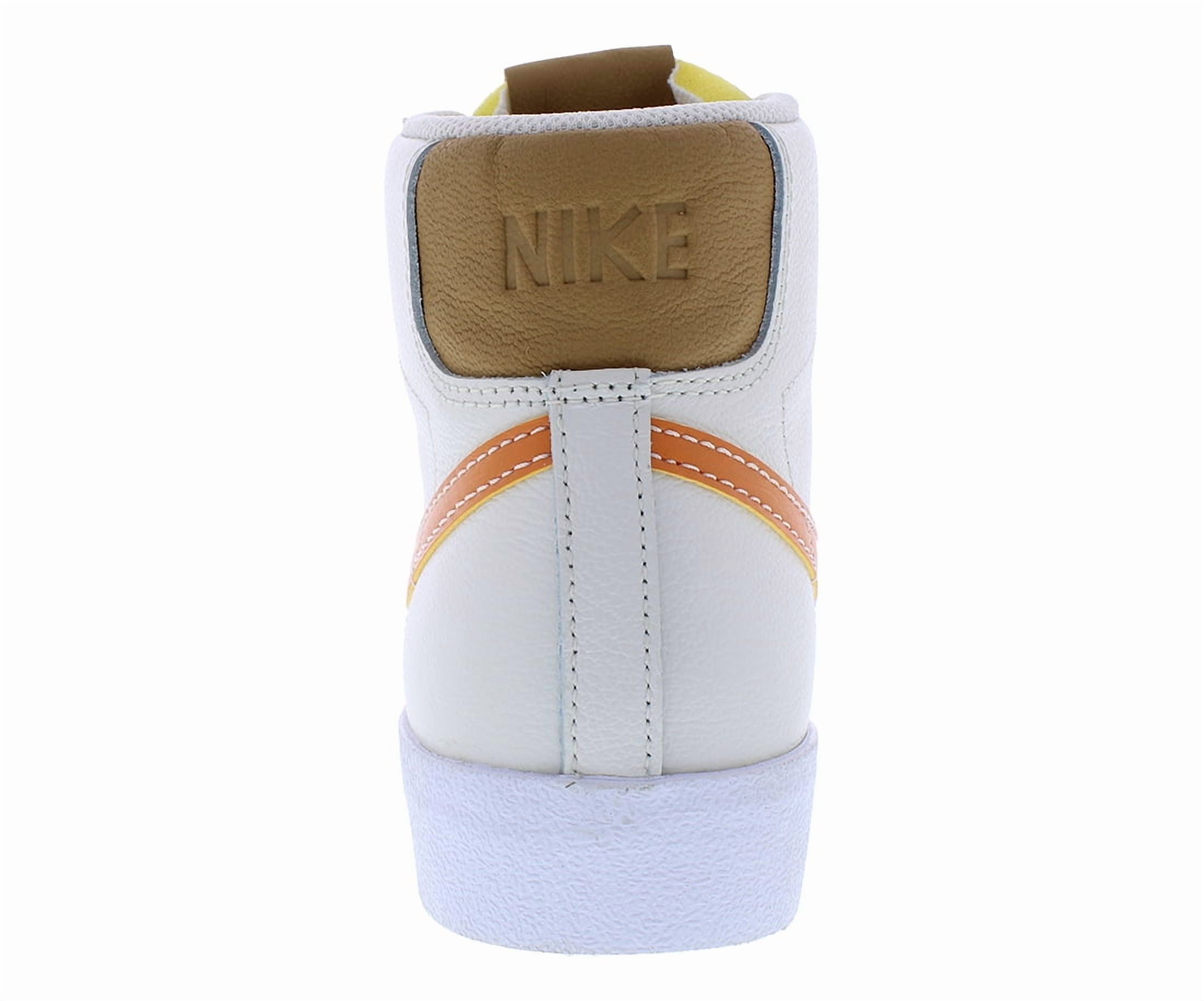 Men's Nike Blazer MID '77 EMB Phantom/Hot Curry-Pearl White (DQ7674 001) - 10.5