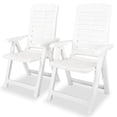 thumbnail image 1 of vidaXL Chaises de Patio Inclinables Chaise de Salle à Manger Empilable avec Accoudoir en Plastique, 1 of 6