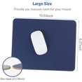 thumbnail image 3 of Small 10.6"x8.2" Dual-Sided Mouse Mat Waterproof PU Leather for Home Office, 3 of 7
