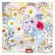 thumbnail image 1 of Paquete de pegatinas con diseño de margaritas, estampado floral, 50 unidades, impermeables, 1 of 2