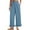 Light Blue, variant on Kixjoy Women's Pants Casual Wide Leg Elastic Waist Sweatpant Fashion Soild Loose Fit Pant Petite Lightweight Workout Pants for Women with Pockets, Light Blue 2XL
