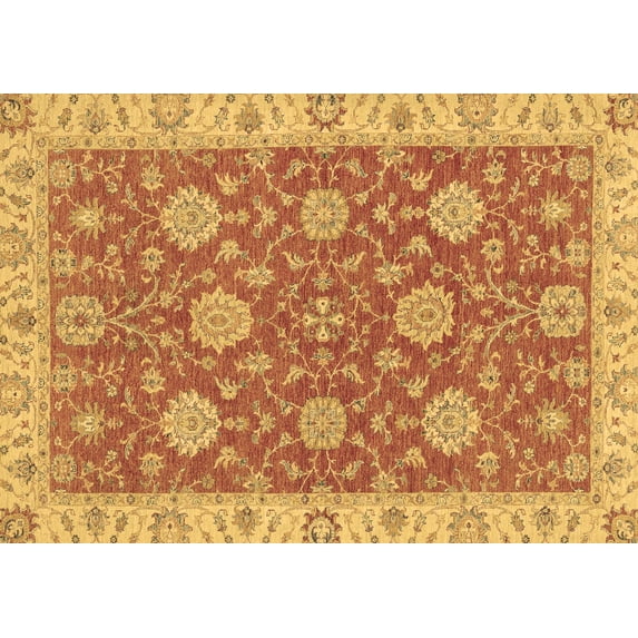 Ahgly Company Indoor Rectangle Oriental Brown Traditional Area Rugs, 8' x 12'