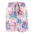 thumbnail image 6 of Binienty Men's Board Shorts Beach Swim Trunks With Tie Dye Design - Breathable Quick Dry Wear for Summer Surfing and Vacation, 6 of 9