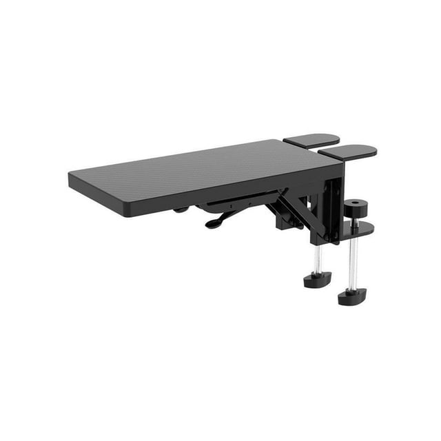 facefd Accoudoir d'Ordinateur en Bois pour Bureau Rallonge de Bureau d'Ordinateur Pliable pour Bureau Noir