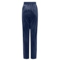 thumbnail image 5 of zaveiop Womens High Waisted Sweatpants Flare Leg Lounge Pants Drawstring Waist Velour Pants Pajama Pants with Pockets (Navy, XL), 5 of 6