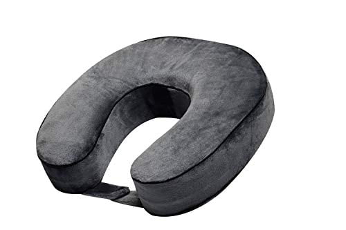 Super Soft Memory Foam Neck Pillow Easy Washing with Removable Cover FBA_B01IIQYD0K Sleep with NO Neck Pain Grey My Perfect Dreams Premium Travel Pillow 