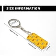 thumbnail image 4 of Naloa Leopard Print Print Keyfob with Split Key Ring and Print Labels, Key Labels Key Chain Tags, Luggage Tags, Car Key Chain Ring Keyfob Gift, 4 of 7