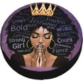 thumbnail image 3 of African American Black Girl Tire Cover Wheel Protectors Weatherproof Wheel Covers Universal Fit for Trailer Rv SUV Truck Camper Travel Trailers 16 inch, 3 of 8