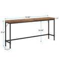thumbnail image 2 of YYAo Console Table, Entryway Table, Console Sofa Table,Narrow Console Table, 70.9" Extra Long Sofa Table Industrial Hallway Table,Rustic Brown, 2 of 2