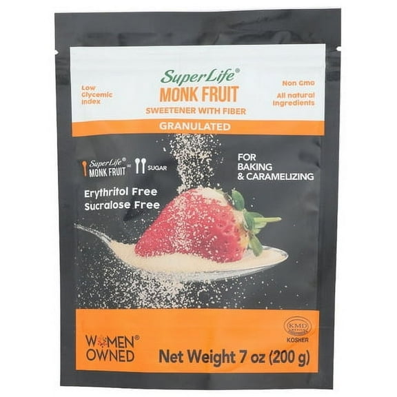 Super Life Monk Fruit Sweetener 7.05 oz (Pack of 12)