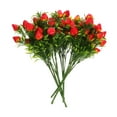 thumbnail image 5 of IBASETOY 5Pcs Artificial Strawberry Stem Faux Red PVC Fruit Branch for Home Decor, 5 of 8