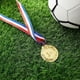 thumbnail image 3 of Paquete de 6 medallas de ganador de metal dorado, 6,4 cm de diámetro con cinta de 81 cm, medallas olímpicas de primer premio para deportes, competiciones y fiestas, 3 of 5